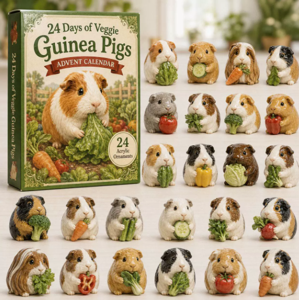 🔥 TODAY ONLY: 50% OFF – 2026 Guinea Pig Christmas Advent Calendar | 24 Days of Adorable Festive Surprises & Acrylic Ornament Blind Box Gift