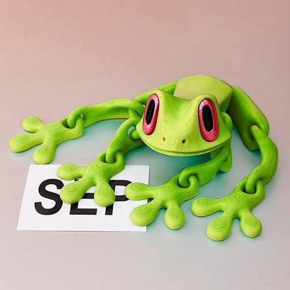 🐸✨ 3D Printed Magnetic Frog – Colorful Fridge Magnet & Whimsical Desk Decor