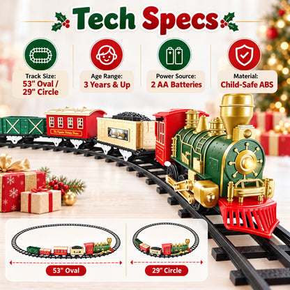 Complete 53' Toy Train Set - Perfect Holiday Gift for Ages 3-8 🎁