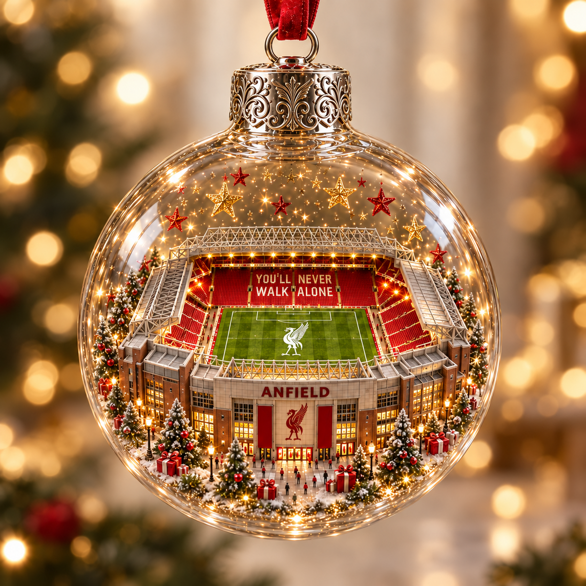 ⚽ Light-Up Football Stadium Christmas Ornament | 20 Styles – 1
