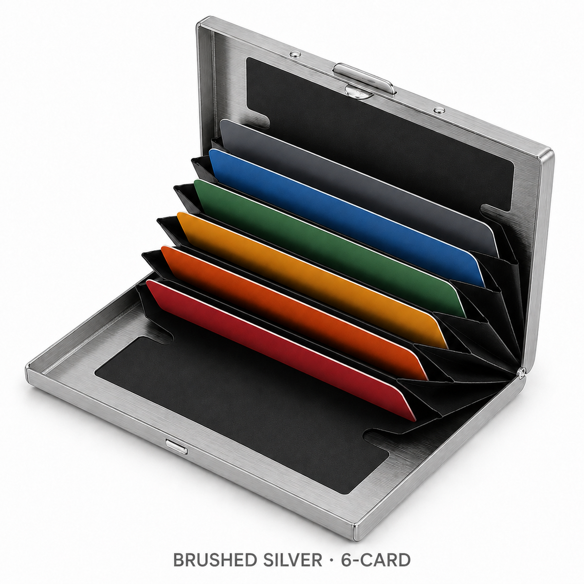 🔒 Slim RFID-Blocking Stainless Steel Card Wallet – Secure, Compact & Easy to Carry