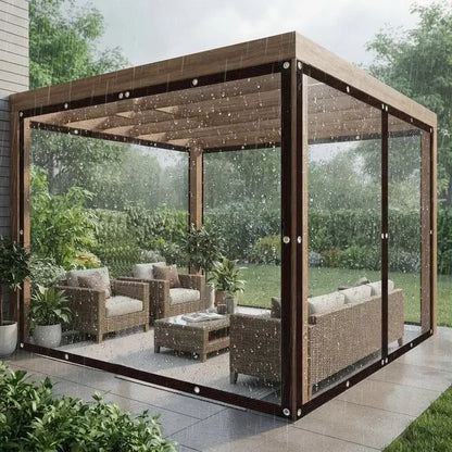 Transparent PE Tarpaulin- 3 × 3m
