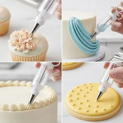 🧁 Frosting Piping Tip Set – Easy Cake & Cupcake Decorating ✨