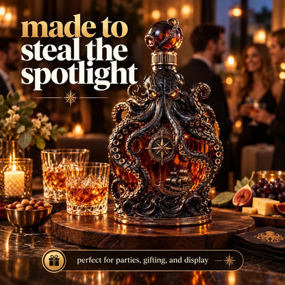 Dark Abyss Kraken Decanter – Sculpted Collector Bottle for Home Bar & Gifting