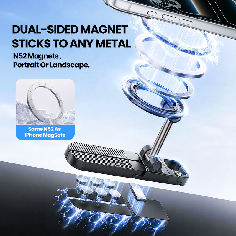 360° Magnetic Phone Holder – Foldable, Adjustable & Hands-Free