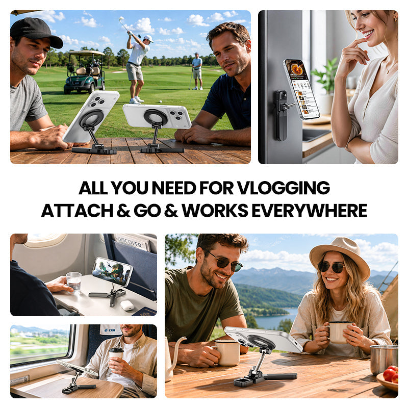 360° Magnetic Phone Holder – Foldable, Adjustable & Hands-Free