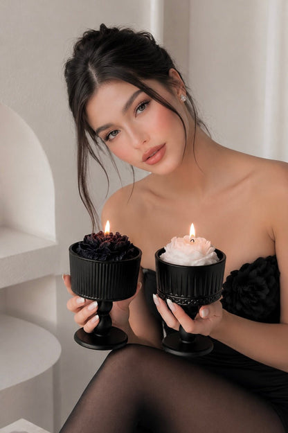Fleur de Paris Set of 2 Candles decorating a modern mansion in Miami