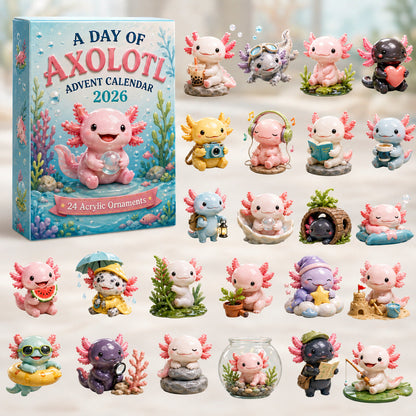 CHRISTMAS KICKOFF 49% OFF - A Day Of Axolotl Advent Calendar 2026