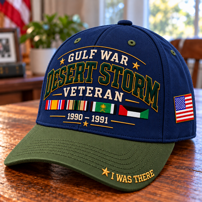 🎖️ Gulf War Desert Storm 1990–1991 Veteran I Was There Baseball Cap