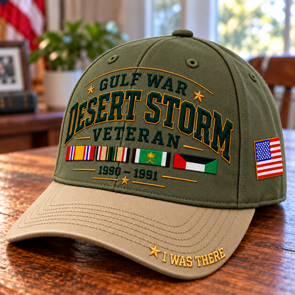 🎖️ Gulf War Desert Storm 1990–1991 Veteran I Was There Baseball Cap