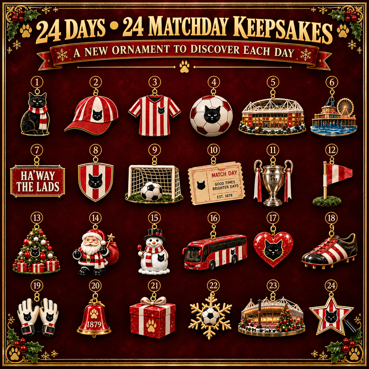 ⚽🎄 Ha’way the Lads! 24-Day Football Advent Calendar – 12