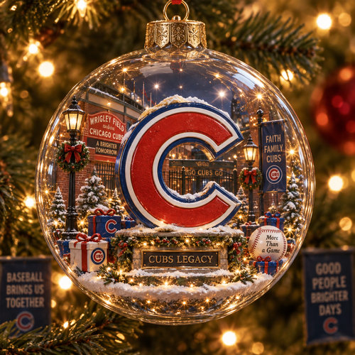 ⚾ Fly the W Light-Up Baseball Christmas Ornament | 8 Styles – 1