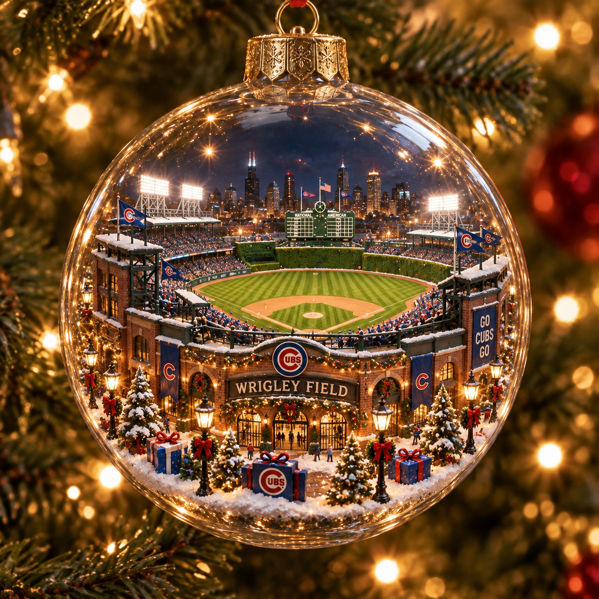 ⚾ Fly the W Light-Up Baseball Christmas Ornament | 8 Styles – 2