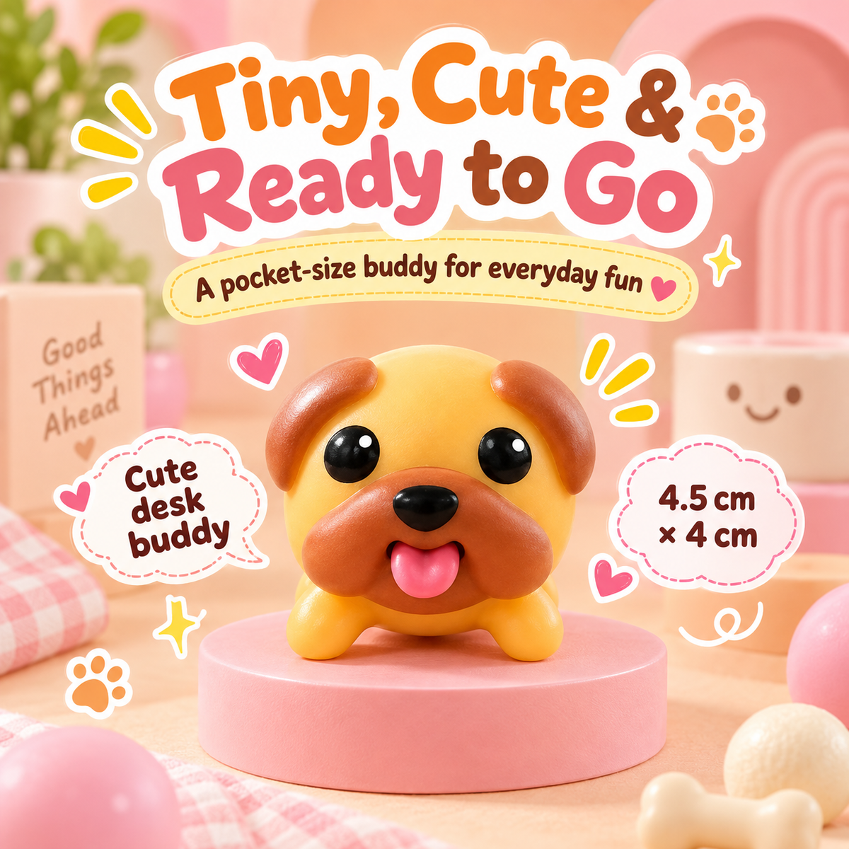 🐶Tongue-Popping Puppy Squeeze Toy – Cute Pocket Fidget Companion