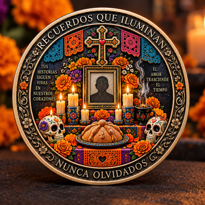 💀🌼 Day of the Dead Commemorative Coin Collection – Collectible Tribute Edition ✨