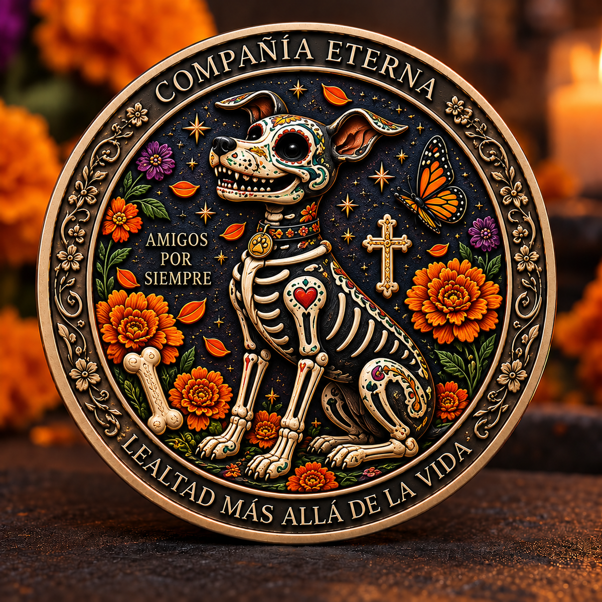 💀🌼 Day of the Dead Commemorative Coin Collection – Collectible Tribute Edition ✨