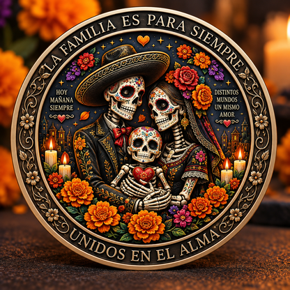 💀🌼 Day of the Dead Commemorative Coin Collection – Collectible Tribute Edition ✨