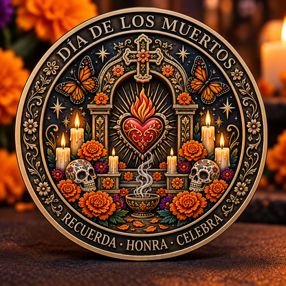 💀🌼 Day of the Dead Commemorative Coin Collection – Collectible Tribute Edition ✨