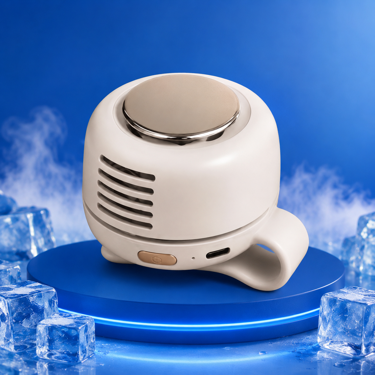 🌬️ Portable Bladeless Clip Fan – USB Rechargeable, 3-Speed Personal Cooling Fan ✨