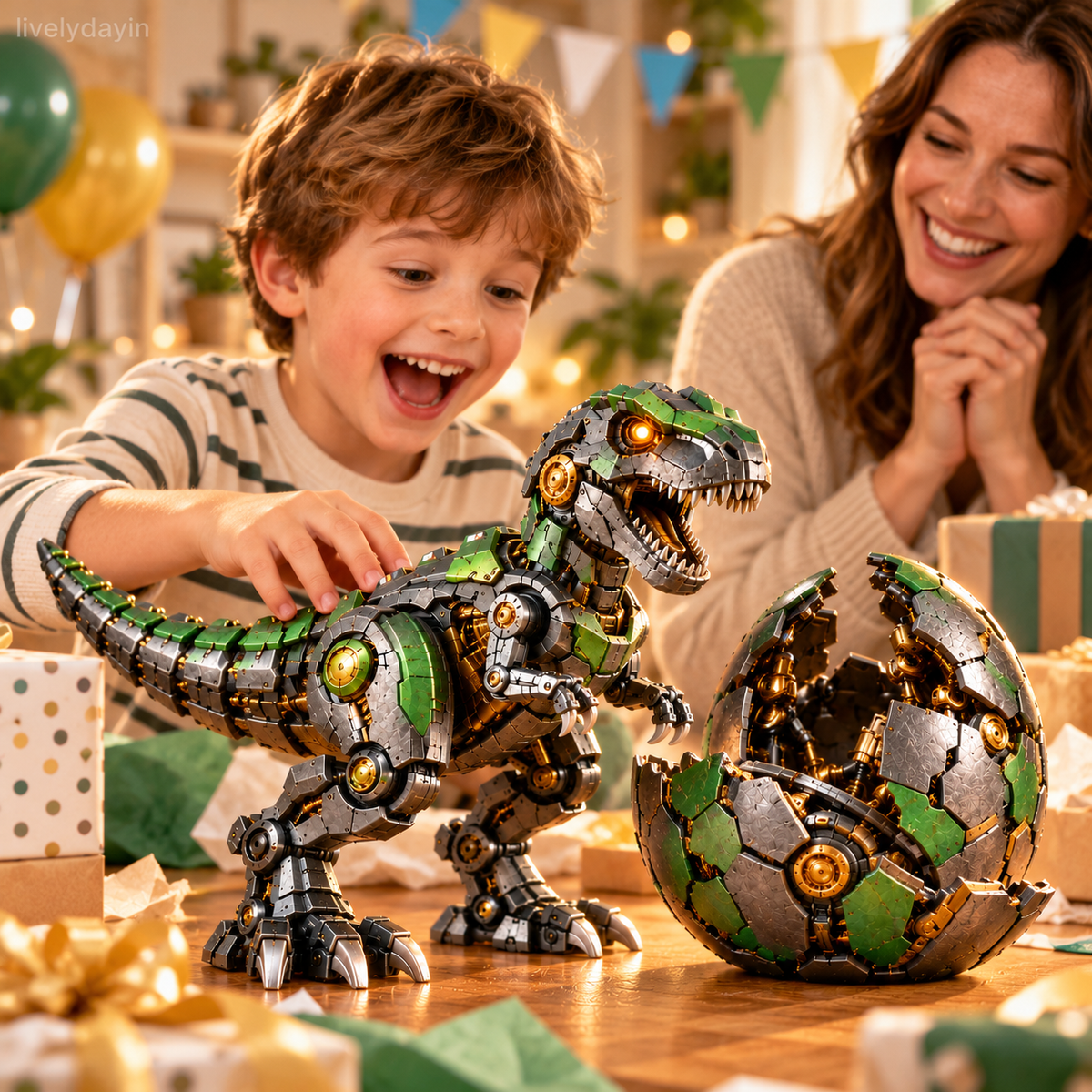 🦖 🥚🔥 Mechanical T-Rex Egg – From Mysterious Egg to Mighty Robotic Dinosaur!⚙️✨