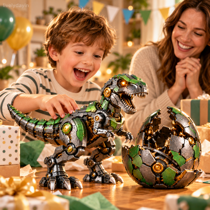 🦖 🥚🔥 Mechanical T-Rex Egg – From Mysterious Egg to Mighty Robotic Dinosaur!⚙️✨