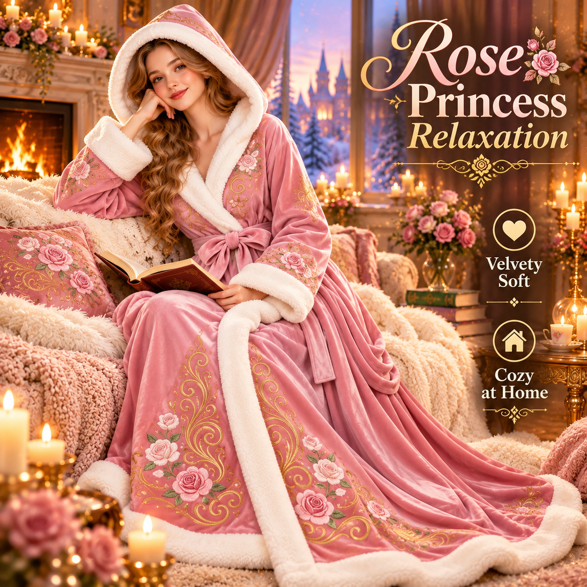 👑 Princess Heated Robe ✨ Wrap Yourself in Royal Warmth