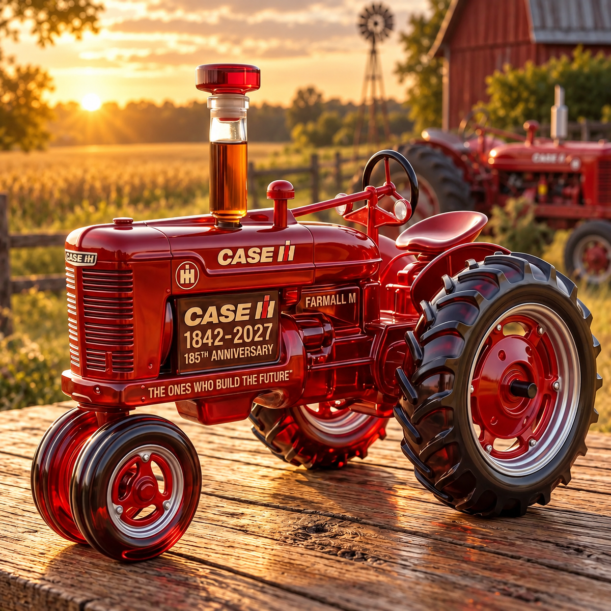 Case IH 185th Anniversary Whiskey Bottle