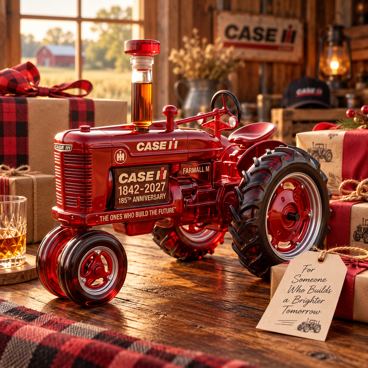 Case IH 185th Anniversary Whiskey Bottle