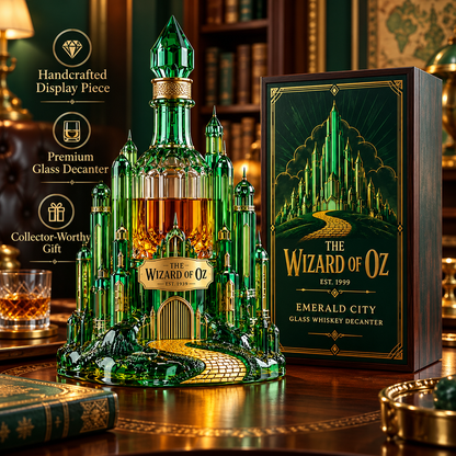 Emerald City Glass Whiskey Decanter
