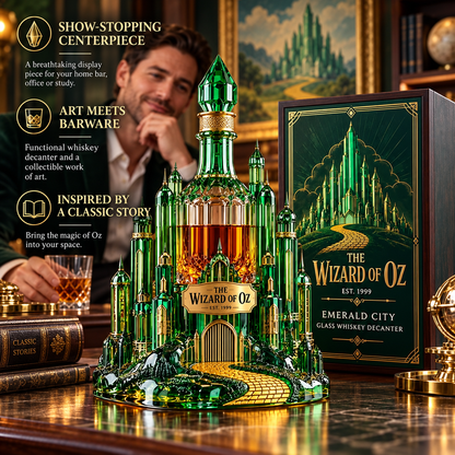 Emerald City Glass Whiskey Decanter