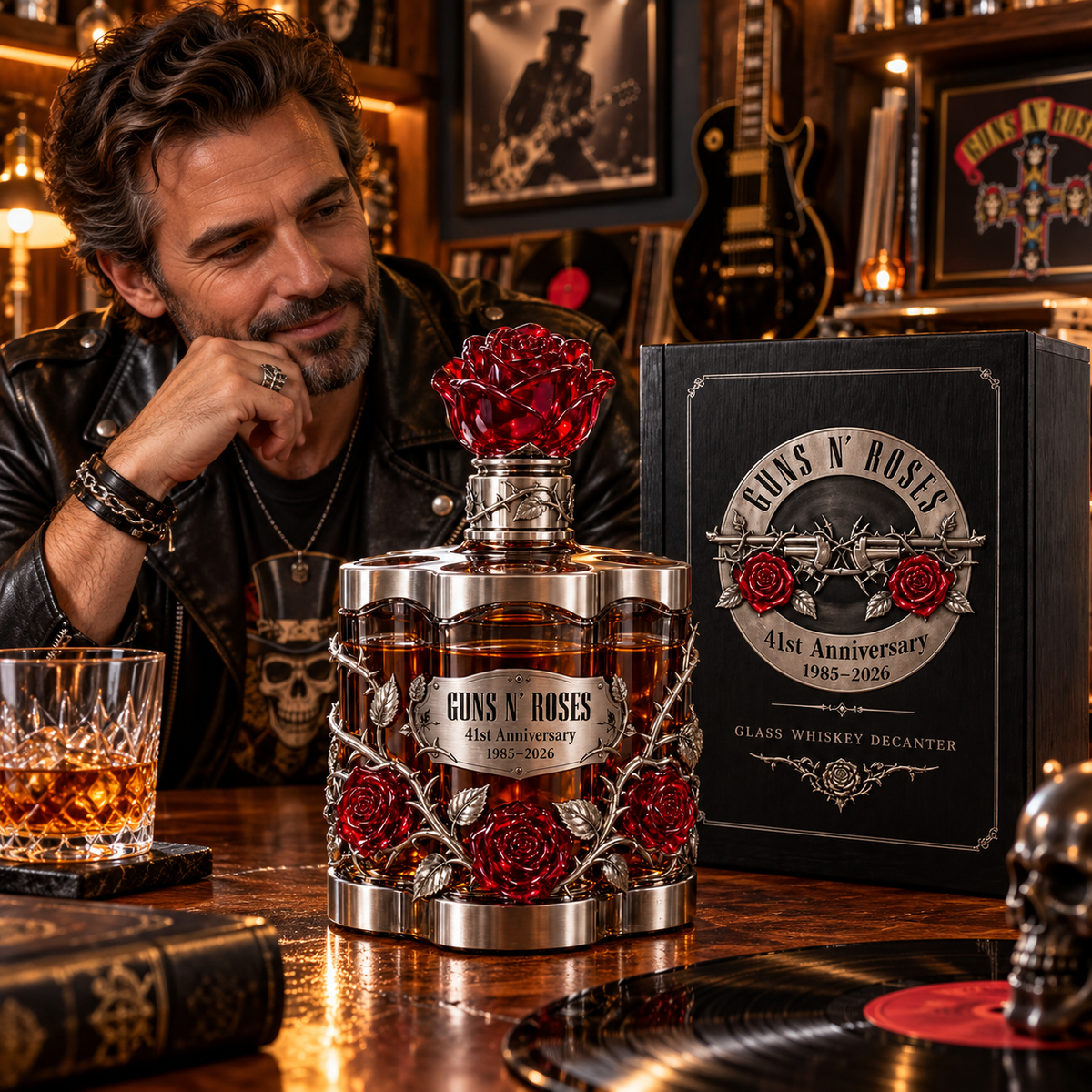 Roses 41st Anniversary Whiskey Decanter