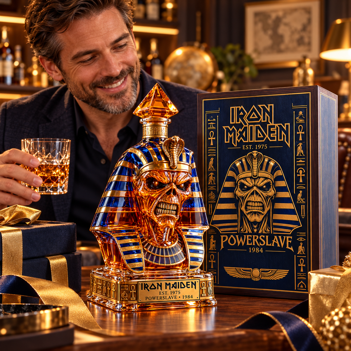 Powerslave Pharaoh Whiskey Decanter