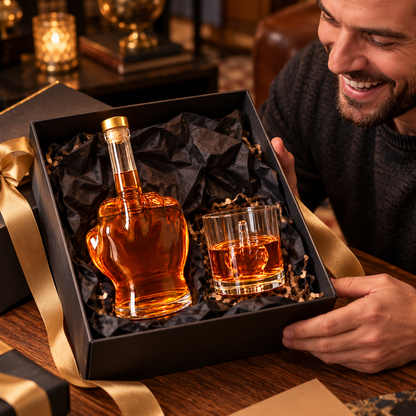 Middle Finger Whiskey Decanter – Funny Hand-Shaped Liquor Bottle & Unique Gift for Men