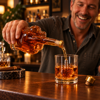 Middle Finger Whiskey Decanter – Funny Hand-Shaped Liquor Bottle & Unique Gift for Men