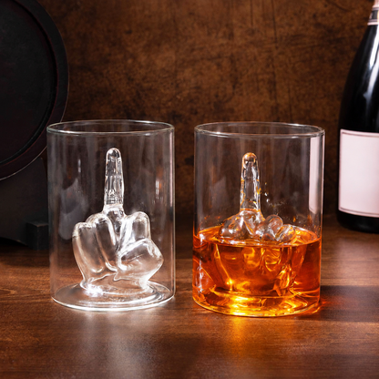 Middle Finger Whiskey Decanter – Funny Hand-Shaped Liquor Bottle & Unique Gift for Men