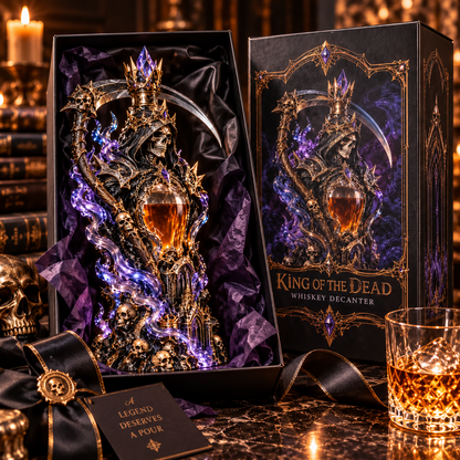 Grim Reaper Whiskey Decanter – King of the Dead Gothic Bar Decor