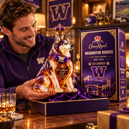 Go Dawgs 37th Anniversary Whiskey Bottle