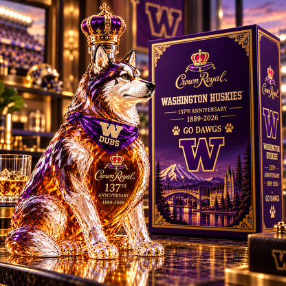 Go Dawgs 37th Anniversary Whiskey Bottle