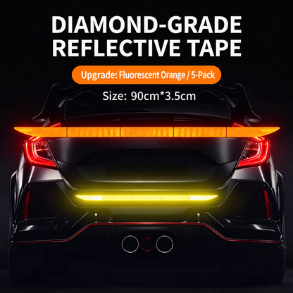 🔥Limited-time 50% off-Reflective Car Sticker Strips for Trunk & Rear Bumper