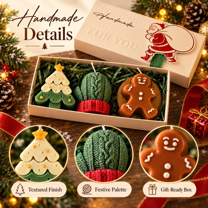 🎅Handmade Christmas Scented Candle Gift Set: A Festive Essential for Atmosphere & Gifting🕯️🎄