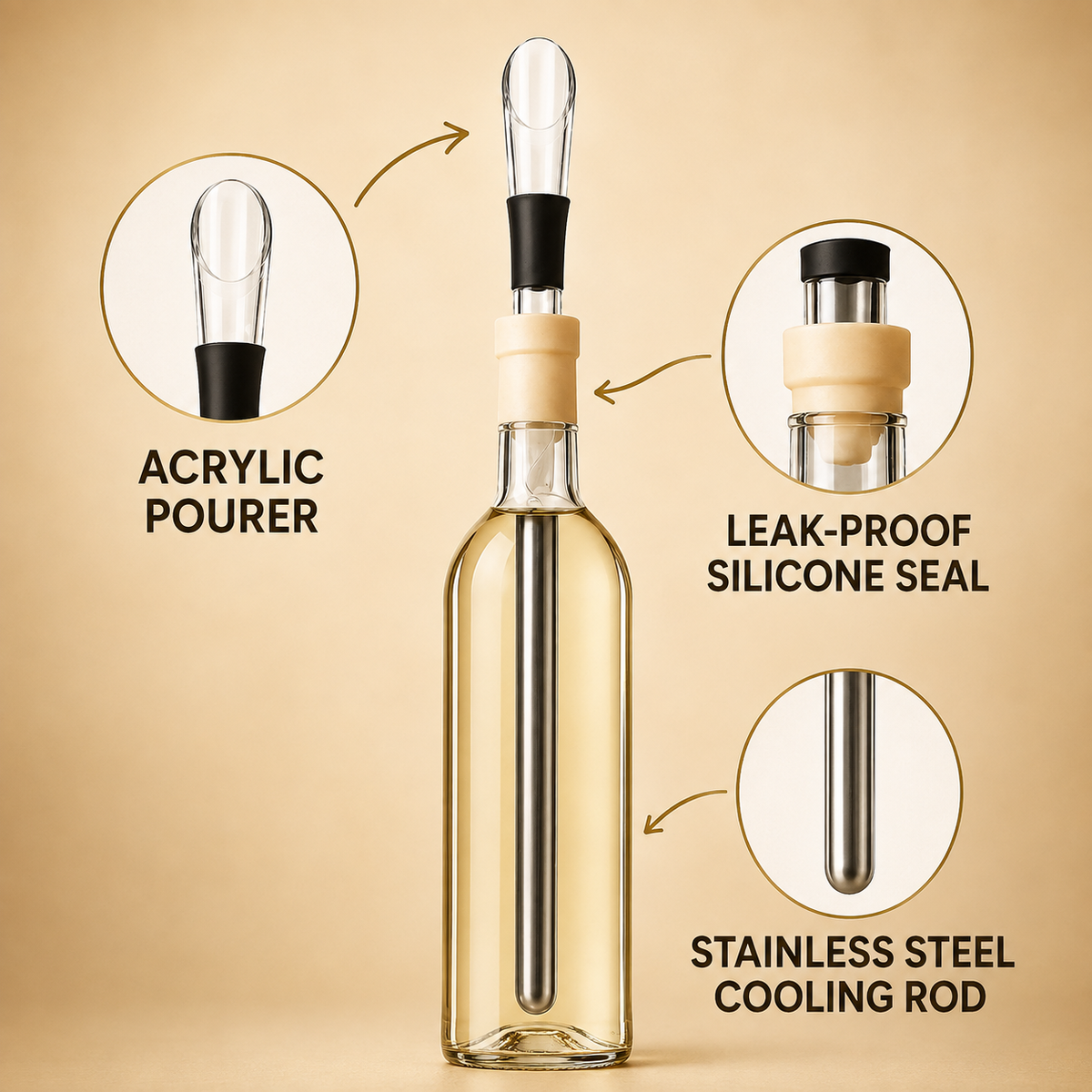 🍷❄️ Wine Cooler – Keep Every Bottle Perfectly Chilled & Ready to Pour ✨