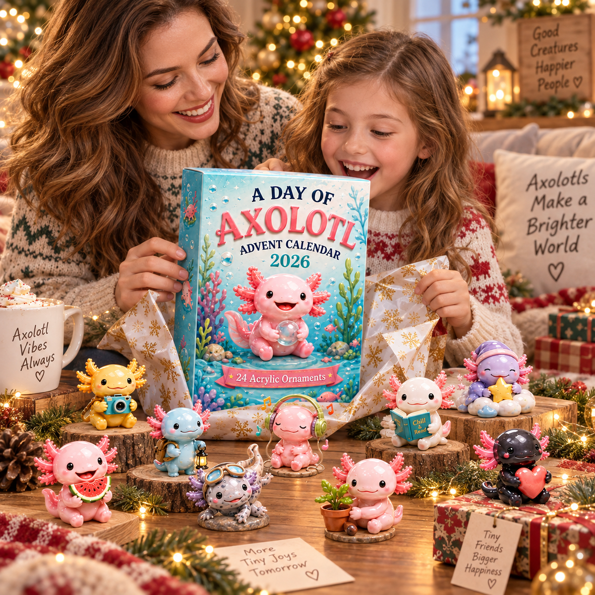 CHRISTMAS KICKOFF 49% OFF - A Day Of Axolotl Advent Calendar 2026