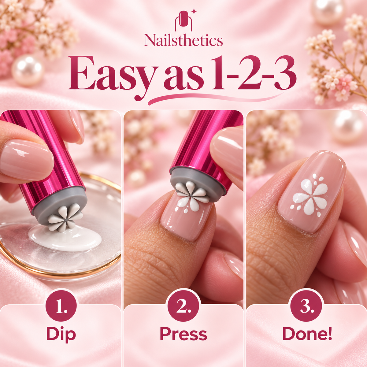 💅✨ Nail Art Stamp Pen – Beautiful Nails Made Easy