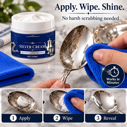 ✨ Professional Silver Revival Cream – Tarnish Removal & Shine Restoration