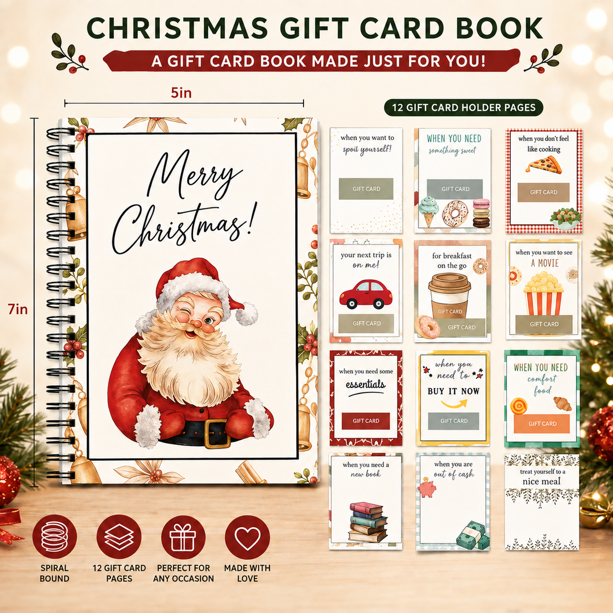 Christmas Gift Card Book product image 2