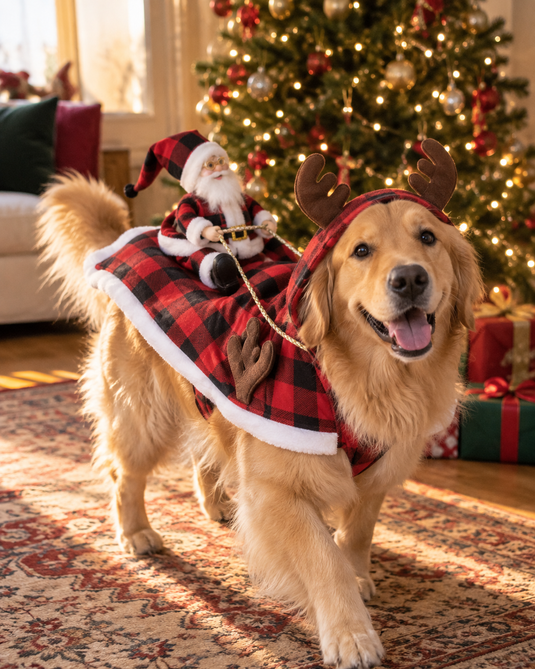 ✨Santa Sleigh Dog Costume
