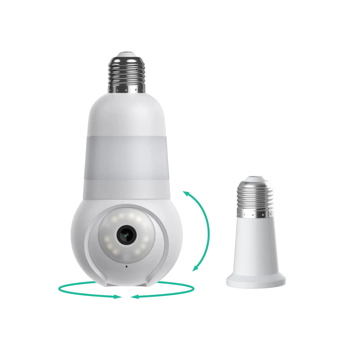 🚨 2K Light Bulb Security Camera – Wireless 360° Home Surveillance System with Night Vision & Two-Way Audio