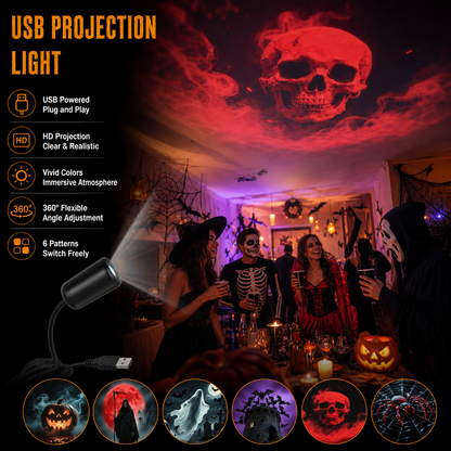 🎄✨ Plug & Play HD Holiday Projector – Christmas, Halloween & Faith Scenes