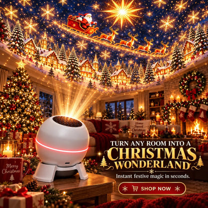 🎄✨ Turn Any Room Into a Christmas Wonderland – Festive Projection Night Light 🌟