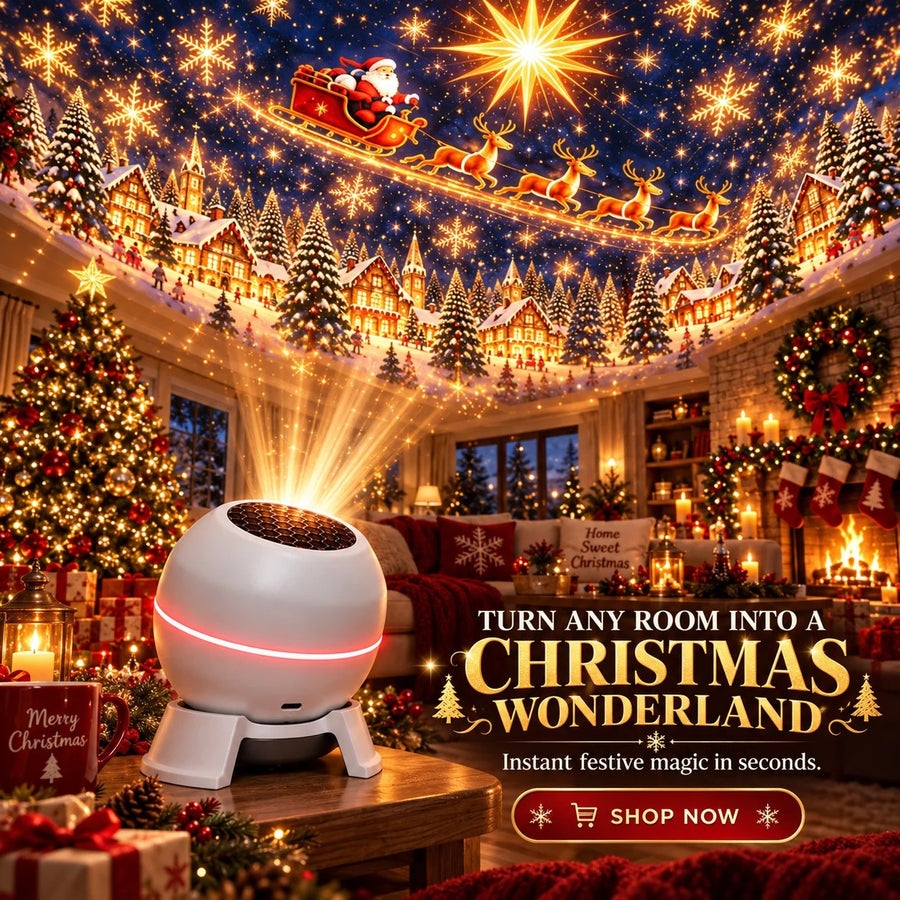 🎄✨ Turn Any Room Into a Christmas Wonderland – Festive Projection Night Light 🌟